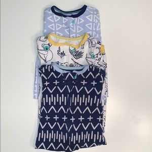 Cloud Island Navy, Blue, and White Reverse Zipper